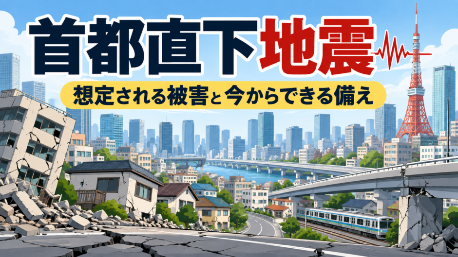 首都直下地震で想定される被害と今からできる備え